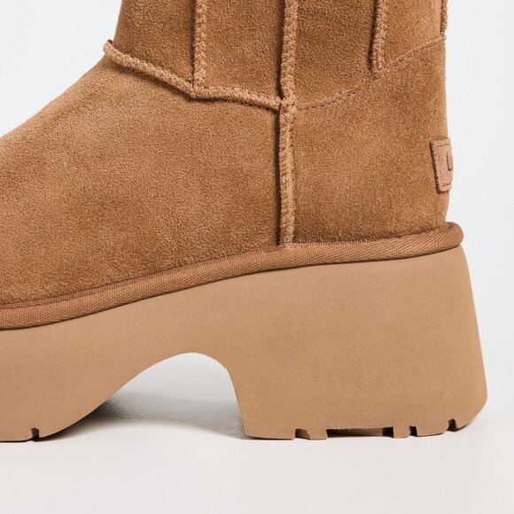 UGG Classic Twin Seam New Heights Platform Boots – Chestnut Suede (Size 7) NWT/N - Picture 4 of 15